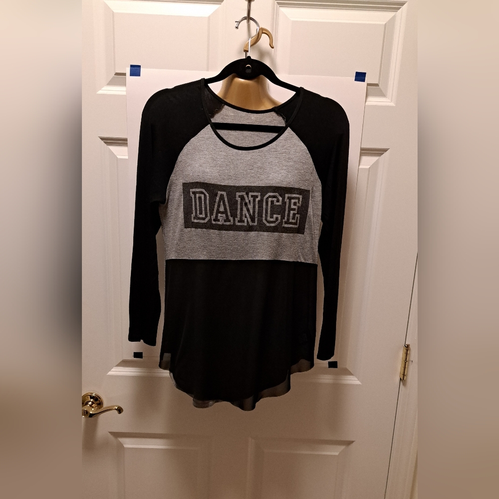 FUNKY DIVA cute "DANCE" t-shirt TOP long sleeve